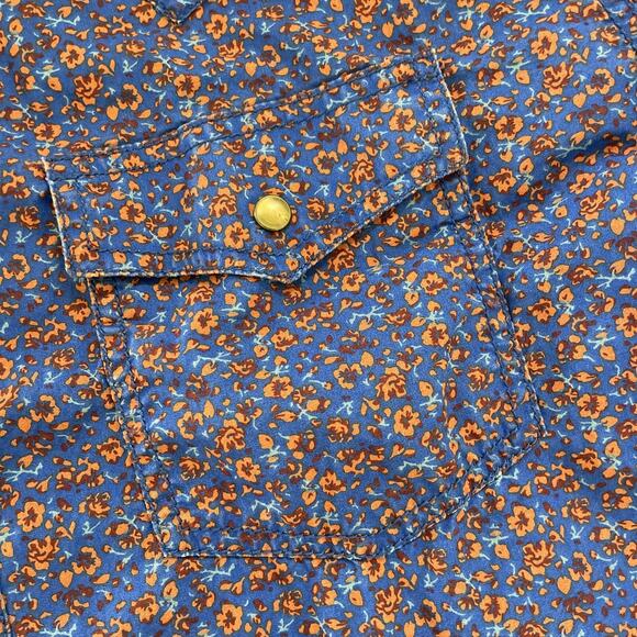 Vintage Wrangler RETRO Cowboy Shirt Snap Button XL Floral Western Country - Picture 3 of 11